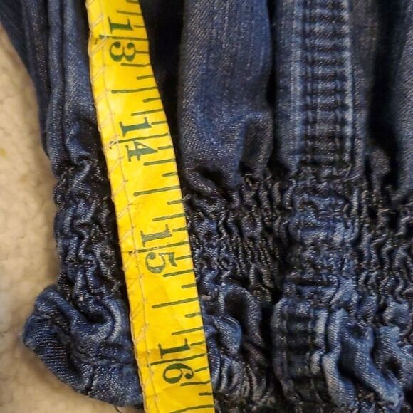 Elite Jeans blue jogger style jean shorts womens 17/18 - Picture 9 of 11